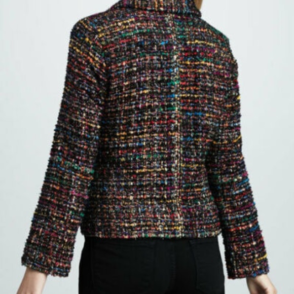 NWT Berek Ruffled Tweed Textural Harmony Jacket - Picture 3 of 8